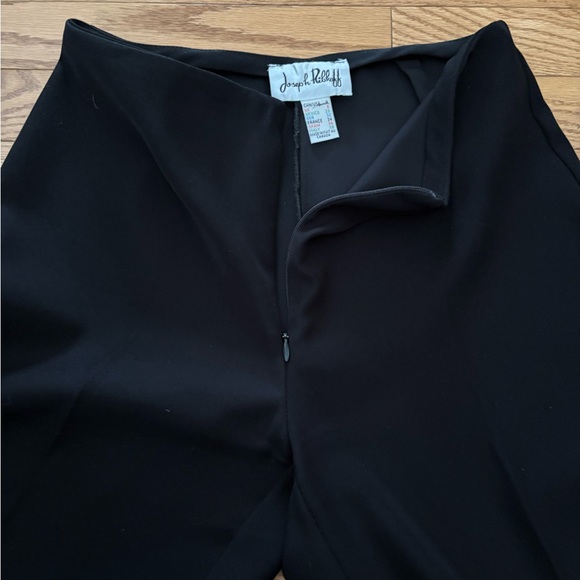 [US4]Joseph Ribkoff Black Straight Leg Dress Pants Front Zipper - Picture 4 of 8